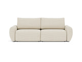 Norum sovesofa med Curve armlæn i 594 Corduroy Ivory, set forfra