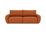 Norum sovesofa med Curve armlæn i 595 Corduroy Burnt Orange, set forfra