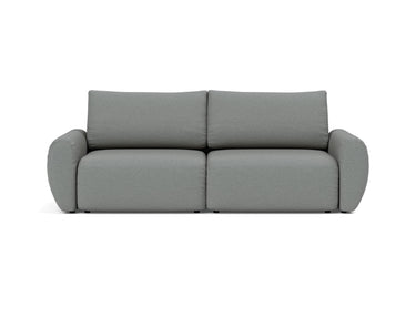 Norum sovesofa med Curve armlæn i 852 Mahoga Seal Grey, set forfra
