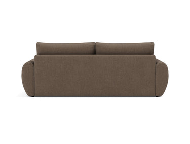 Norum sovesofa med Curve armlæn i 411 Esina Cedar Brown, set bagfra