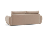 Norum sovesofa med Curve armlæn i 417 Esina Mocha, set skråt bagfra