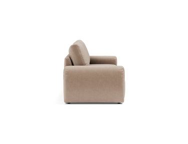 Norum sovesofa med Curve armlæn i 417 Esina Mocha, set fra siden