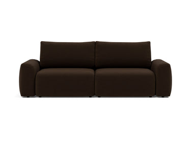 Norum sovesofa med Chunky armlæn i 358 Taura Chocco, set forfra