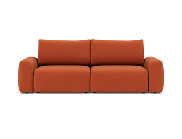 Norum sovesofa med Chunky armlæn i 412 Esina Rust, set forfra