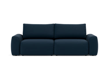 Norum sovesofa med Chunky armlæn i 528 Mixed Dance Blue, set forfra