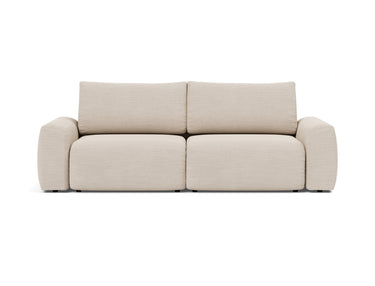 Norum sovesofa med Chunky armlæn i 612 Blida Sand Grey, set forfra
