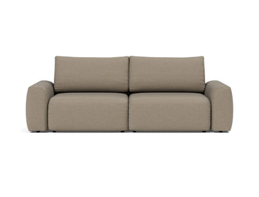 Norum sovesofa med Chunky armlæn i 850 Mahoga Caramel, set forfra
