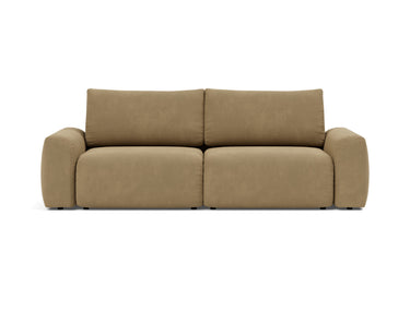 Norum sovesofa med Chunky armlæn i 860 Yogia Olive Brown, set forfra