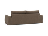Norum sovesofa med Chunky armlæn i 411 Esina Cedar Brown, set skråt bagfra