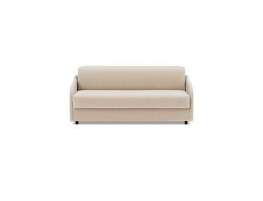 Eivor 140 sovesofa med Spring madras i 410 Esina Almond, set forfra
