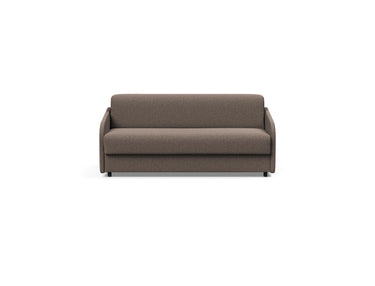 Eivor 140 sovesofa med Spring madras i 530 Bouclé Taupe, set forfra