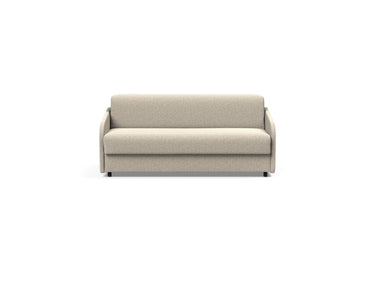 Eivor 140 sovesofa med Spring madras i 539 Bouclé Beige, set forfra
