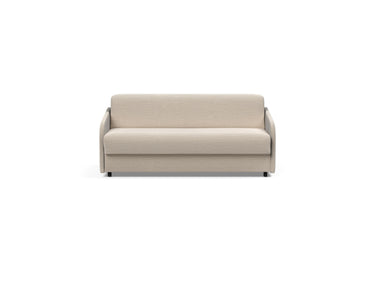 Eivor 140 sovesofa med Spring madras i 612 Blida Sand Grey, set forfra