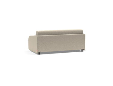 Eivor 140 sovesofa med Spring madras i 539 Bouclé Beige, set skråt bagfra