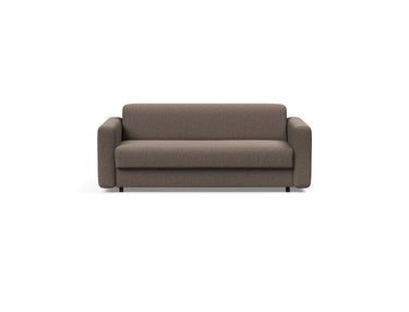 Killian 140 sovesofa (Dual Madras) i 530 Bouclé Taupe, set forfra
