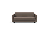 Killian 140 sovesofa (Dual Madras) i 530 Bouclé Taupe, set forfra