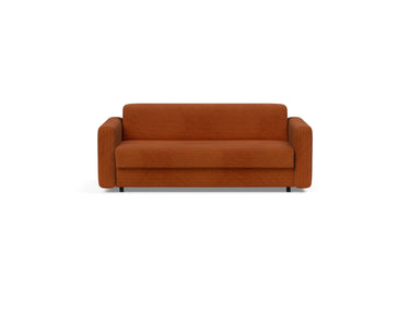 Killian 140 sovesofa (Dual Madras) i 595 Corduroy Burnt Orange, set forfra