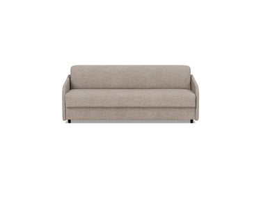 Eivor 160 sovesofa med Dual madras i 472 Yuveno Warm Grey, set forfra