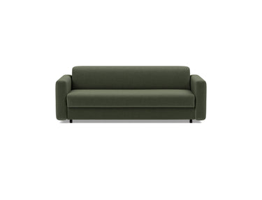 Killian 160 sovesofa med Spring madras i 413 Esina Olive Green, set forfra
