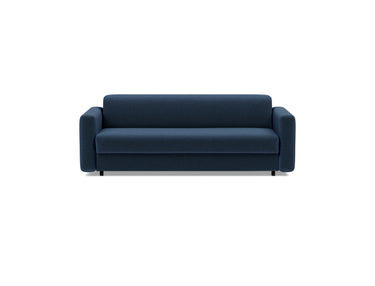 Killian 160 sovesofa med Spring madras i 414 Esina Indigo Blue, set forfra
