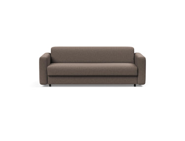 Killian 160 sovesofa med Dual madras i 530 Bouclé Taupe, set forfra