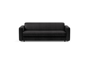 Killian 160 sovesofa med Dual madras i 550 Faunal Black, set forfra