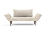 Zeal Styletto daybed i 594 Corduroy Ivory, set forfra