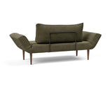 Zeal Styletto daybed i 316 Cordufine Pine Green, set skråt bagfra