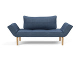 Zeal Bow daybed i 302 Weda Blue, set forfra