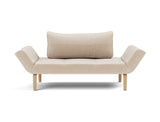 Zeal Bow daybed i 410 Esina Almond, set forfra
