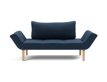 Zeal Bow daybed i 414 Esina Indigo Blue, set forfra