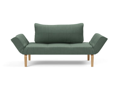 Zeal Bow daybed i 518 Elegance Green, set forfra