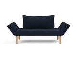 Zeal Bow daybed i 528 Mixed Dance Blue, set forfra