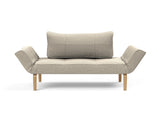 Zeal Bow daybed i 539 Bouclé Beige, set forfra