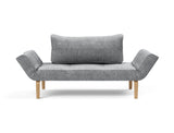 Zeal Bow daybed i 565 Twist Granite, set forfra
