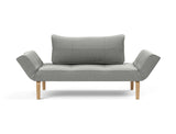 Zeal Bow daybed i 853 Mahoga Dove Grey, set forfra