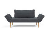 Zeal Bow daybed i 894 Mozart Grey Bronze, set forfra
