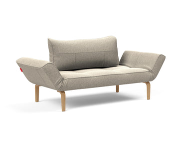 Zeal Bow daybed i 539 Bouclé Beige, set skråt forfra