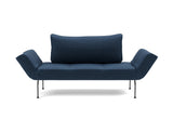 Zeal Laser daybed i 414 Esina Indigo Blue, set forfra