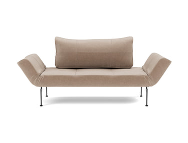 Zeal Laser daybed i 417 Esina Mocha, set forfra