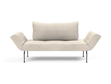 Zeal Laser daybed i 594 Corduroy Ivory, set forfra