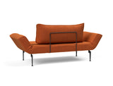 Zeal Laser daybed i 412 Esina Rust Orange, set skråt bagfra