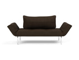 Zeal Straw daybed i 358 Taura Chocco, set forfra