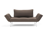 Zeal Straw daybed i 530 Bouclé Taupe, set forfra