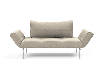 Zeal Straw daybed i 539 Bouclé Beige, set forfra