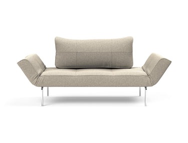 Zeal Straw daybed i 539 Bouclé Beige, set forfra