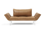 Zeal Straw daybed i 551 Faunal Brown, set forfra