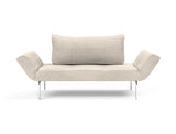 Zeal Straw daybed i 594 Corduroy Ivory, set forfra