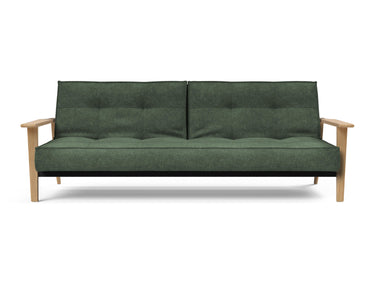 Splitback Frej sovesofa i 281 Avella Pine Green, set forfra