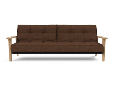 Splitback Frej sovesofa i 359 Taura Cappuccino, set forfra